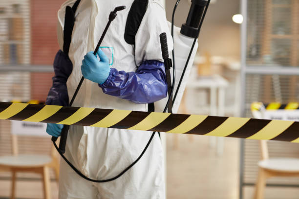 Professional Biohazard Cleanup technician working in Peterborough, NH